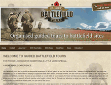 Tablet Screenshot of guidedbattlefieldtours.co.uk